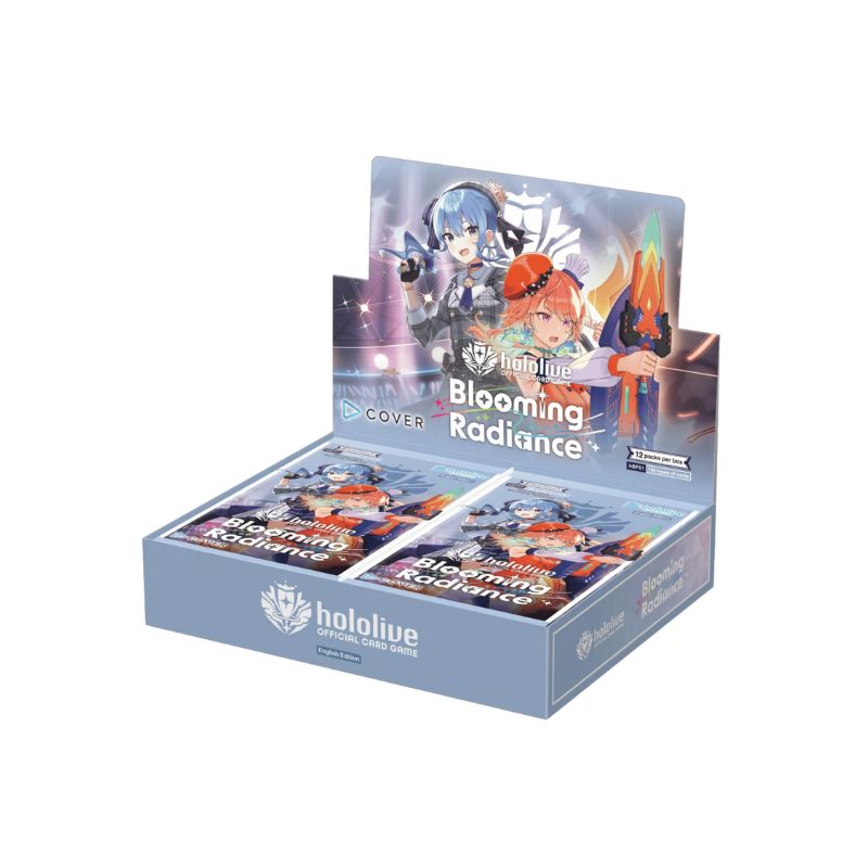 hololive tcg - set 1 - blooming radiance booster boxes Official Card Game may be subjected to some import restrictions hololive OFFICIAL CARD GAME Booster