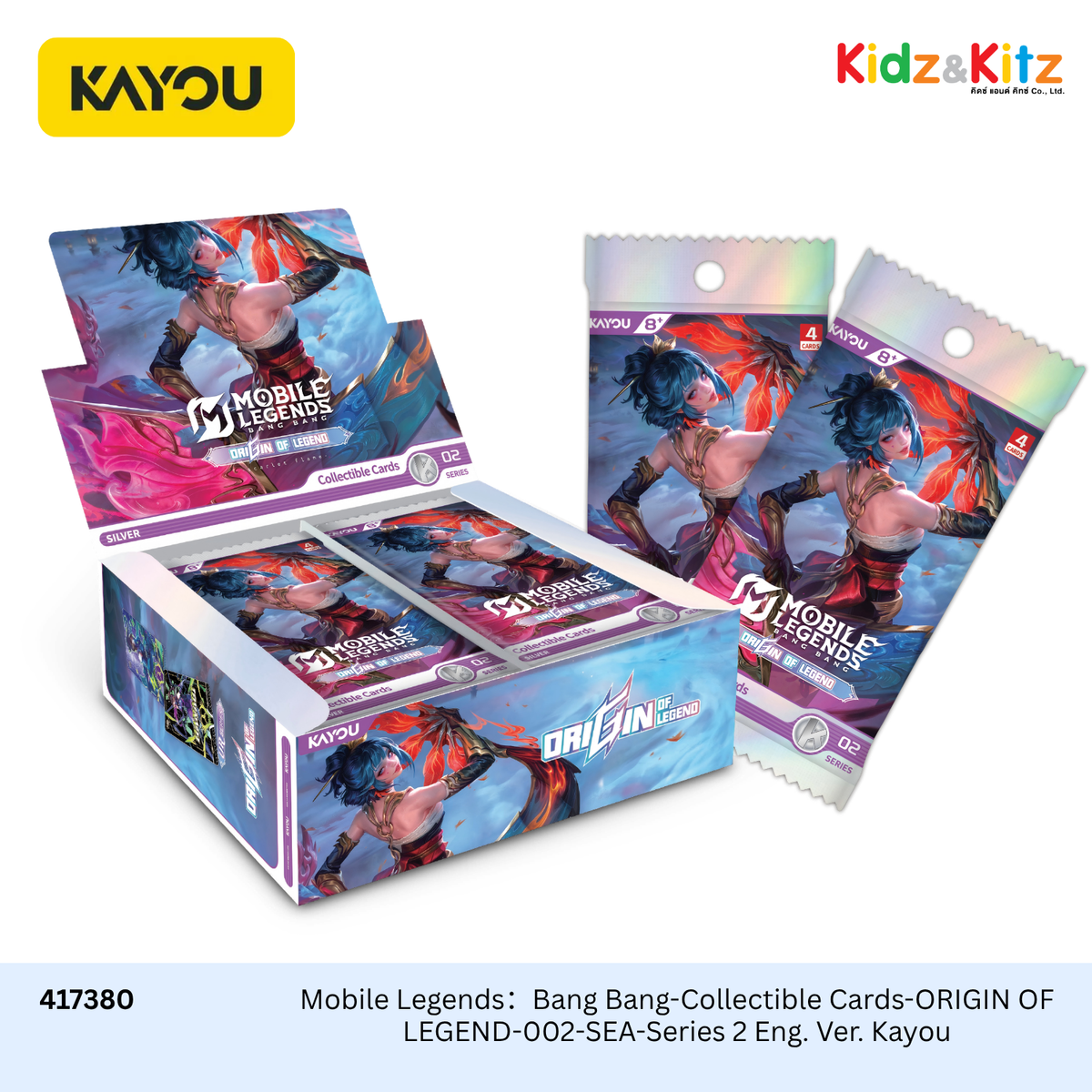 Mobile Legends：Bang Bang-Collectible Cards-ORIGIN OF LEGEND-002-SEA-Series 2 Eng. Ver. Kayou (30 Packs : Box) / การ์ดสะสม โมบายเลเจนด์ส แบงแบง