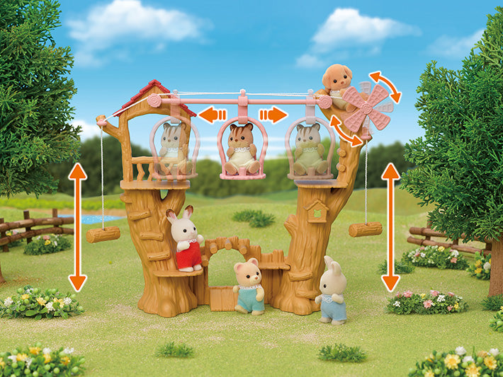 Sylvanian Families Sylvanian: Baby Ropeway Park / ซิลวาเนียน แฟมิลี่ กระเช้าต้นไม้สำหรับเบบี้