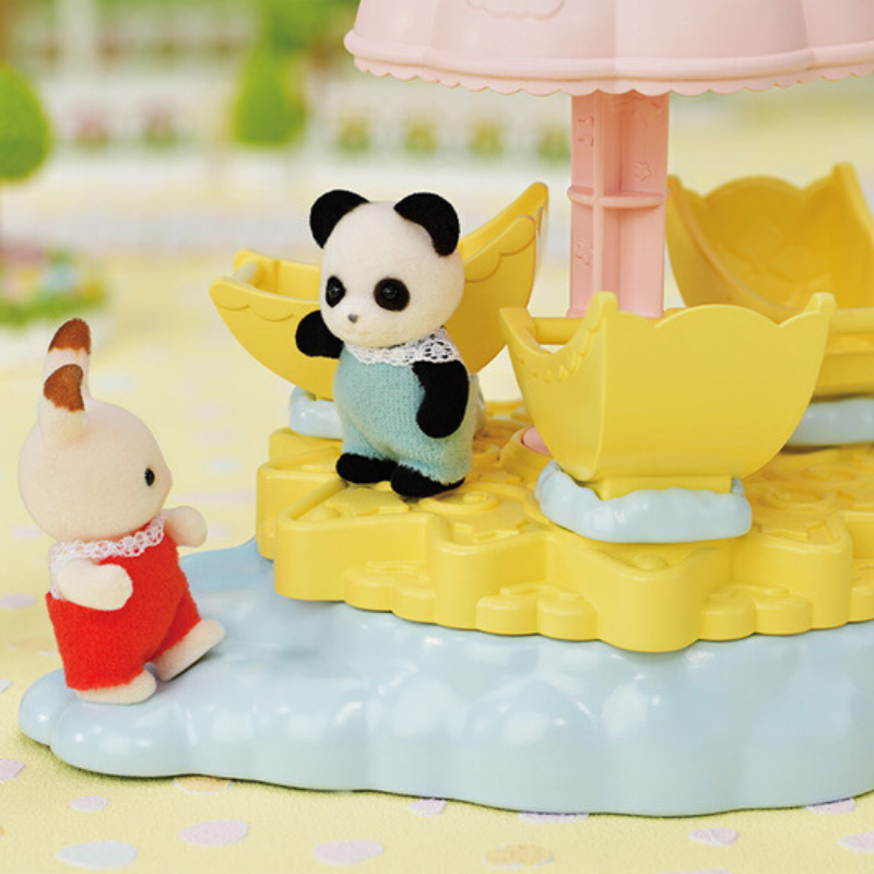 Sylvanian Families Baby Star Carousel / ซิลวาเนียน แฟมิลี่ ชุดม้าหมุนรูปพระจันทร์