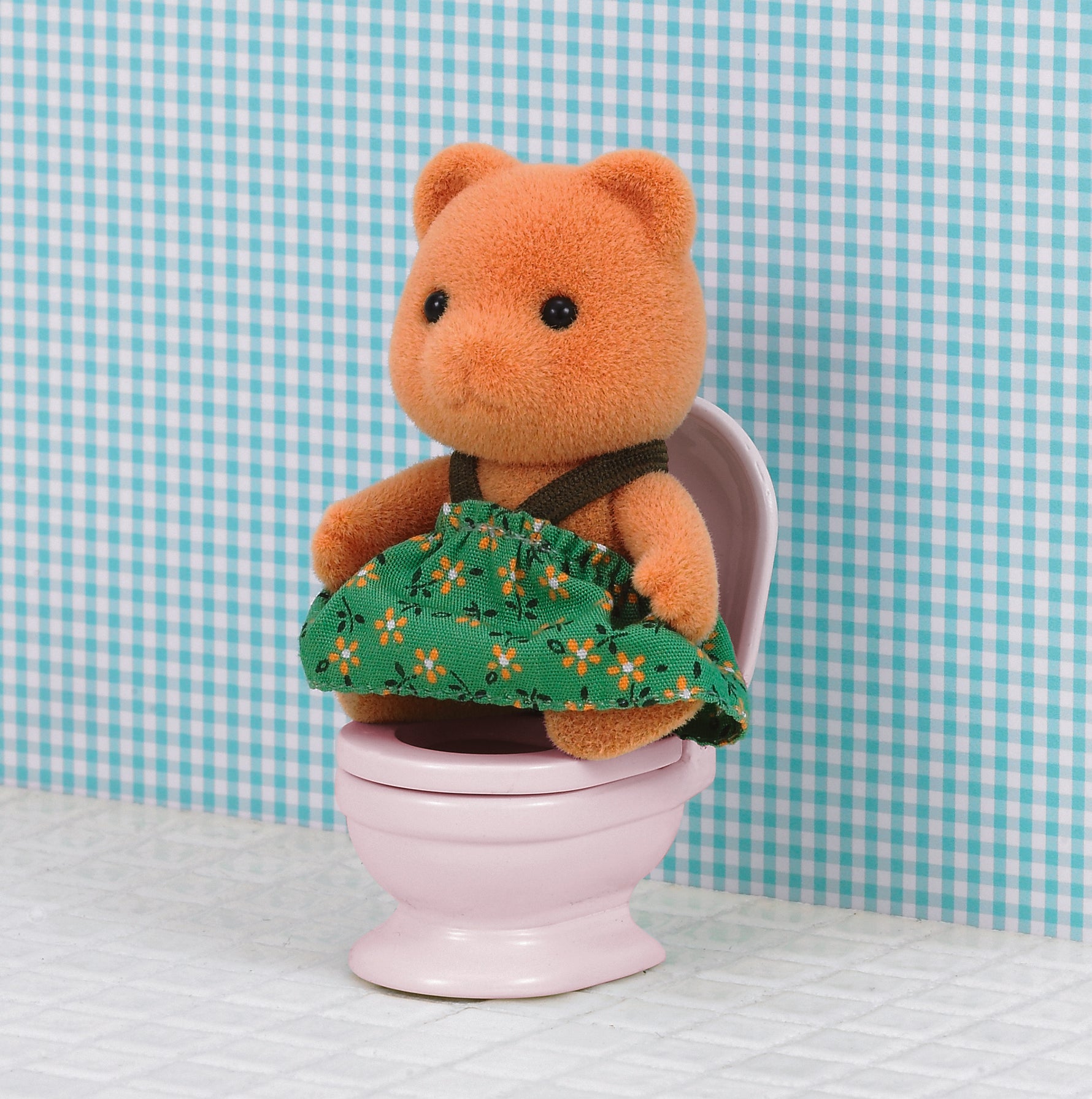 Sylvanian Families Bath&Toilet Set / ซิลวาเนียน แฟมิลี่ ชุดอ่างน้ำและสุขภัณฑ์