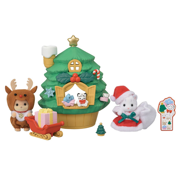 Sylvanian Families Baby Santa's Christmas Tree House / ซิลวาเนียน บ้านต้นคริสต์มาส ของเบบี้ซานต้า