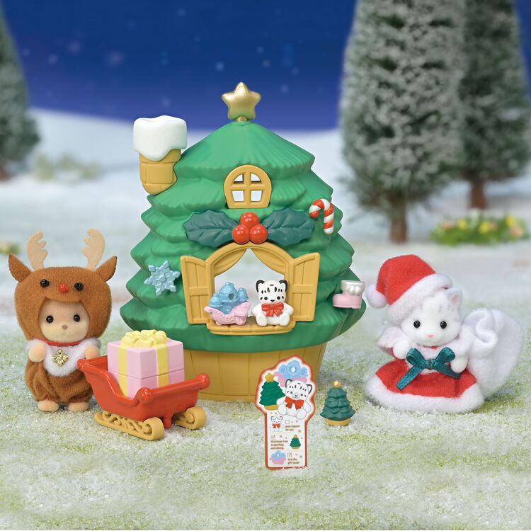 Sylvanian Families Baby Santa's Christmas Tree House / ซิลวาเนียน บ้านต้นคริสต์มาส ของเบบี้ซานต้า