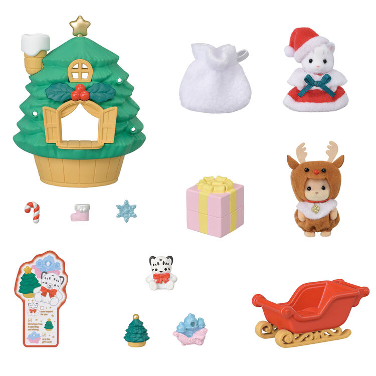 Sylvanian Families Baby Santa's Christmas Tree House / ซิลวาเนียน บ้านต้นคริสต์มาส ของเบบี้ซานต้า