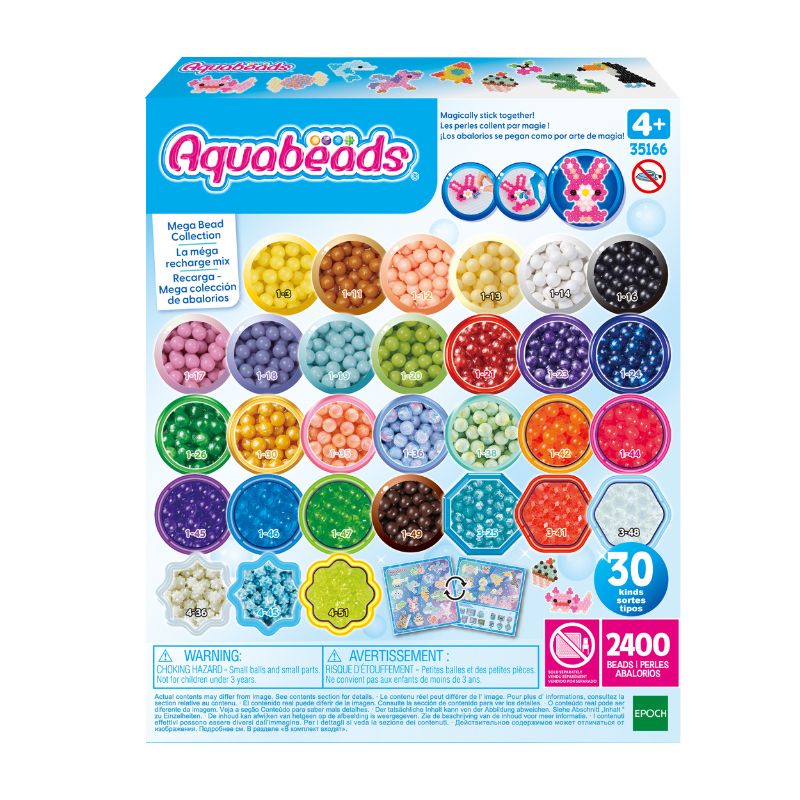 Aquabeads Mega Bead Collection (Refill) / ลูกปัดสเปรย์น้ำ อควาบีท เมกา บีด คอลเลคชั่น (ชุดรีฟิล)