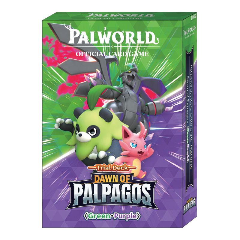 POCGe-TD02 - Palworld Official Card Game Trial Deck - Dawn of Palpagos Green Purple (Eng. Ver.)