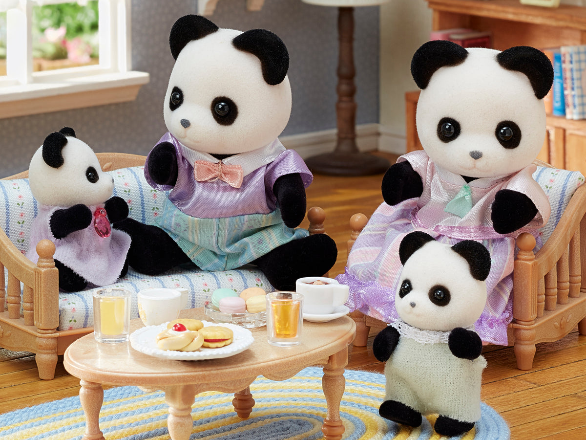 Sylvanian Families Pookie Panda Family / ซิลวาเนียน แฟมิลี่ ครอบครัวพูกี้แพนด้า