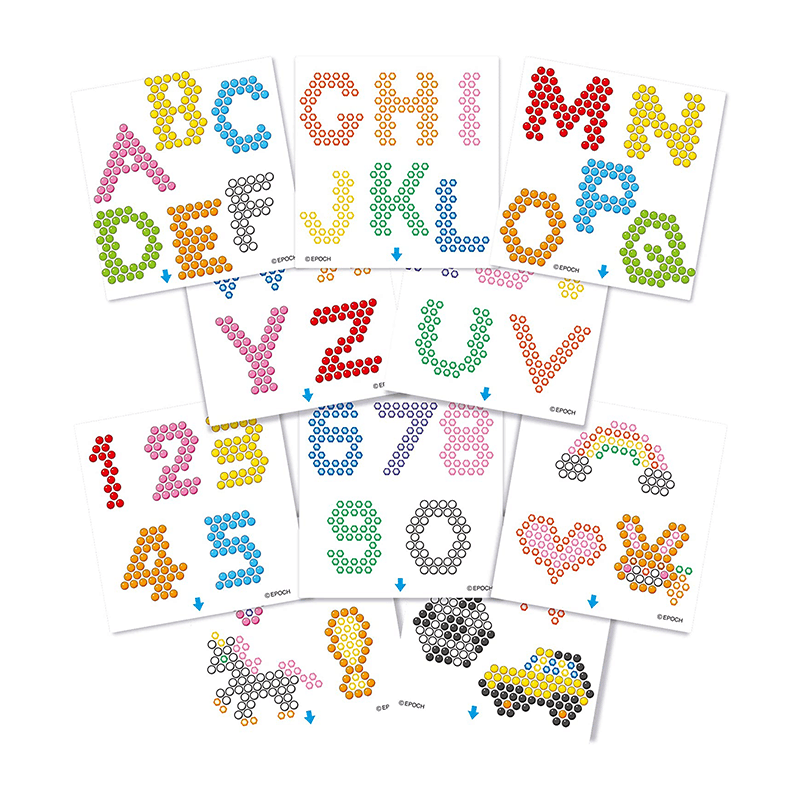 ลูกปัดสเปรย์น้ำ อควาบีท ABC & 123 Template Set / ABC & 123 Template Set