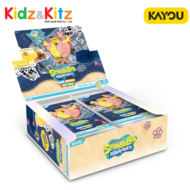 SpongeBob SquarePants-Joyful Moments Collectible Cards-Fashion Edition-001-SEA-Series 1 Eng. Ver. Kayou (20 Packs : Box)