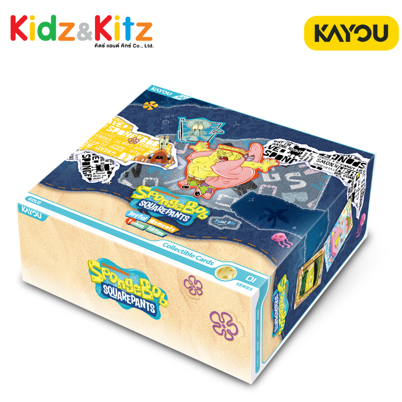 SpongeBob SquarePants-Joyful Moments Collectible Cards-Fashion Edition-001-SEA-Series 1 Eng. Ver. Kayou (20 Packs : Box)