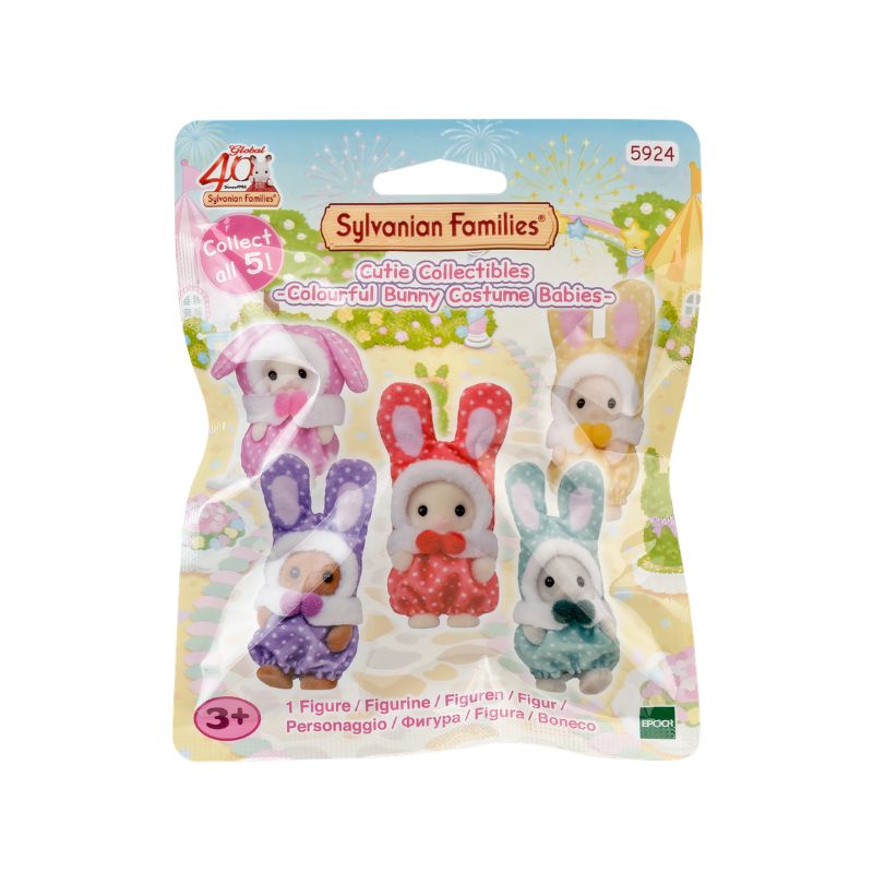 Sylvanian Families Cutie Collectibles -Colourful Bunny Costume Babies- (Blind Pack)/ ซิลวาเนียน แฟมิลี่ ซองสุ่มคัลเลอร์ฟูลบันนี่คอสตูมเบบี้