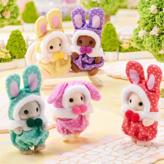 Sylvanian Families Cutie Collectibles -Colourful Bunny Costume Babies- (Blind Pack)/ ซิลวาเนียน แฟมิลี่ ซองสุ่มคัลเลอร์ฟูลบันนี่คอสตูมเบบี้