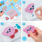 ลูกปัดสเปรย์น้ำ อควาบีด ชุดประดิษฐ์พวงกุญแจเคอร์บี้ /  Aquabeads Kirby Keychain Craft Kit