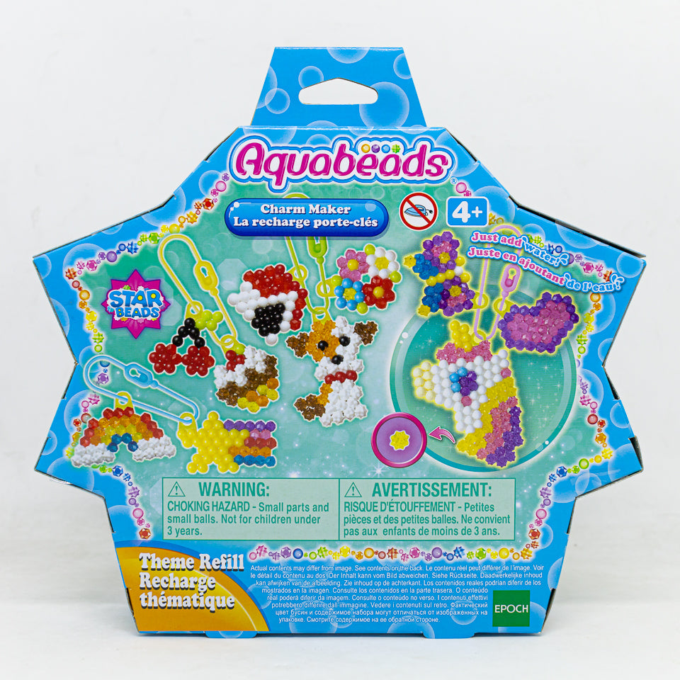 ลูกปัดสเปรย์น้ำ อควาบีท ชุด พวงกุญแจอัญมณีสตาร์บีท / Aquabeads Charm Maker (ชุดรีฟิล)