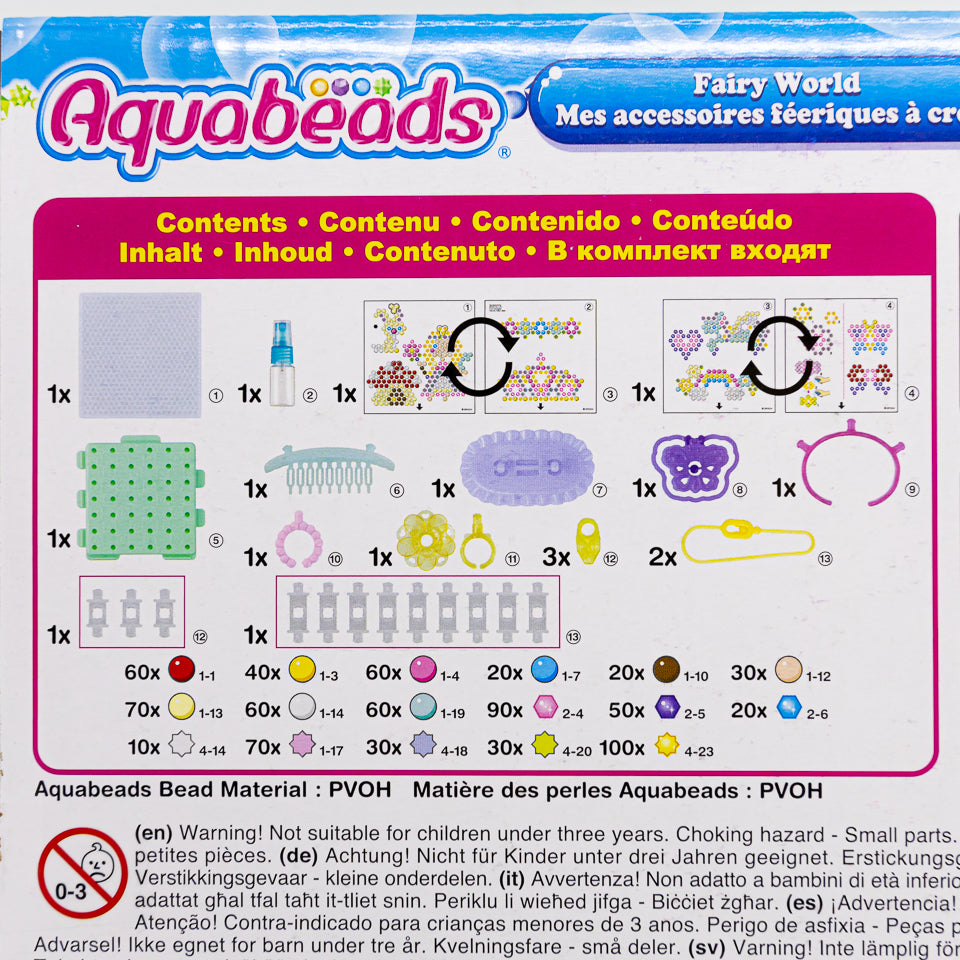 ลูกปัดสเปรย์น้ำ อควาบีท ชุด เครื่องประดับโลกของเหล่านางฟ้า /  Aquabeads Fairy World (ชุดพร้อมเล่น)
