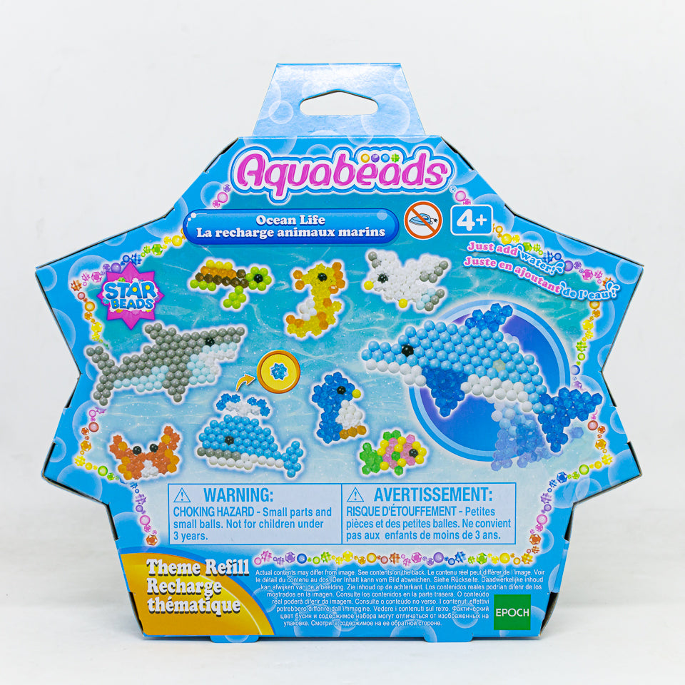 ลูกปัดสเปรย์น้ำ อควาบีท ชุด ชีวิตในมหาสมุทร /  Aquabeads Ocean Life (ชุดรีฟิล)