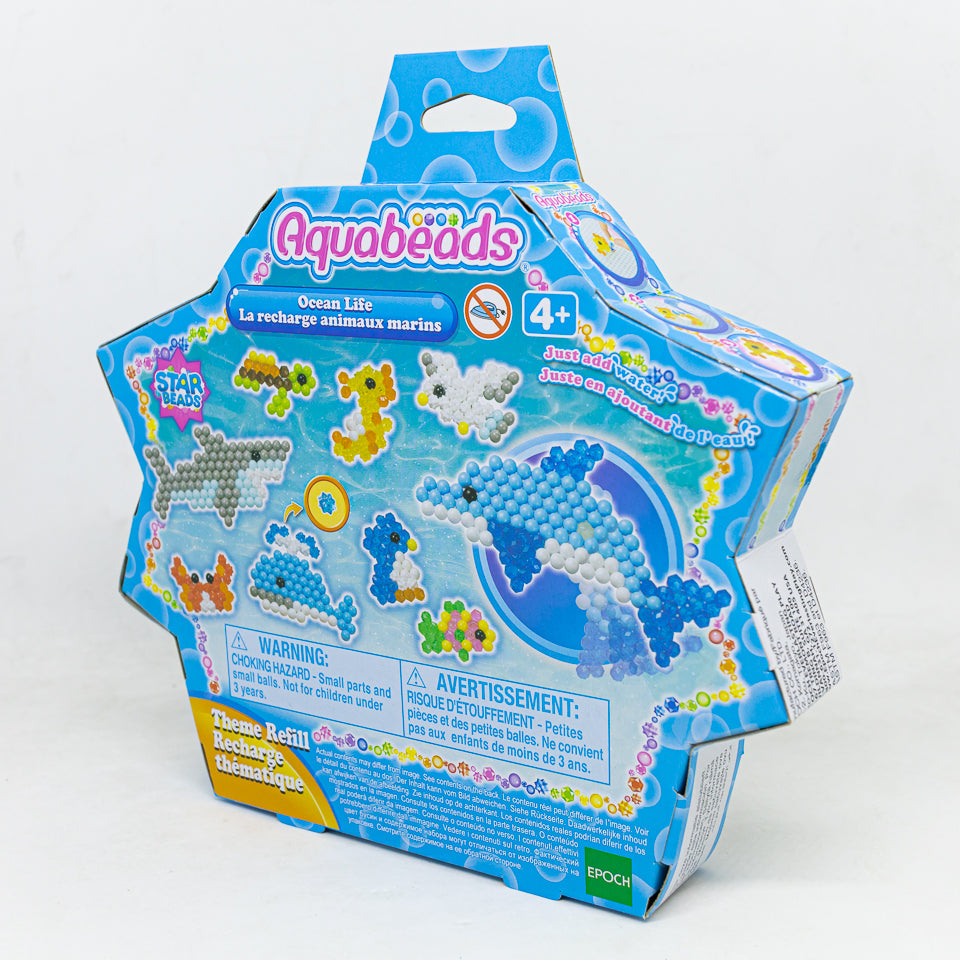 ลูกปัดสเปรย์น้ำ อควาบีท ชุด ชีวิตในมหาสมุทร /  Aquabeads Ocean Life (ชุดรีฟิล)
