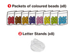 ลูกปัดสเปรย์น้ำ อควาบีท ชุด ตัวอักษร / Aquabeads Alpha Set (ชุดรีฟิล)