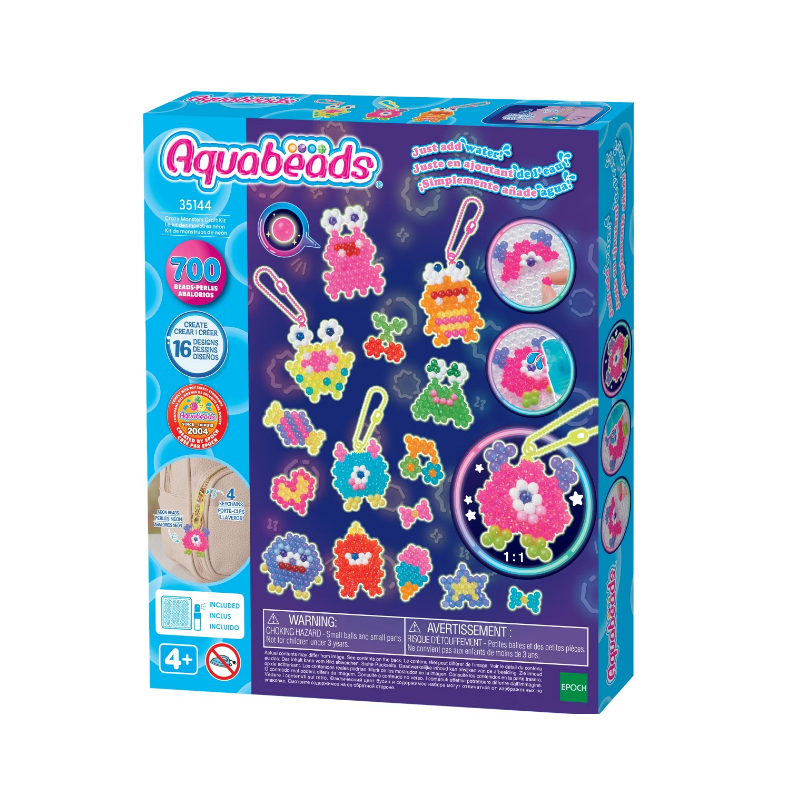 ลูกปัดสเปรย์น้ำ อควาบีท ชุดเครซี่มอนสเตอร์ / Aquabeads Crazy Monsters Craft Kit (ชุดพร้อมเล่น)