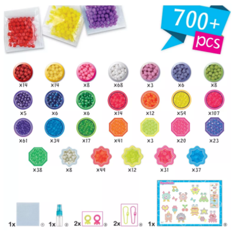 ลูกปัดสเปรย์น้ำ อควาบีท ชุดเครซี่มอนสเตอร์ / Aquabeads Crazy Monsters Craft Kit (ชุดพร้อมเล่น)