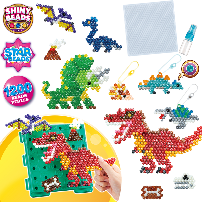 ลูกปัดสเปรย์น้ำ อควาบีท ชุดเริ่มเล่น  โลกไดโนเสาร์ / Aquabeads Dinosaur World (ชุดพร้อมเล่น)