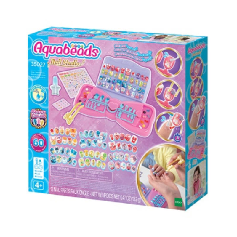 Aquabeads Nail Studio Design 'n' Display Set / อควาบีท ของเล่นเครื่องทำเล็บ เนลสตูดิโอ (ชุดพร้อมเล่น)