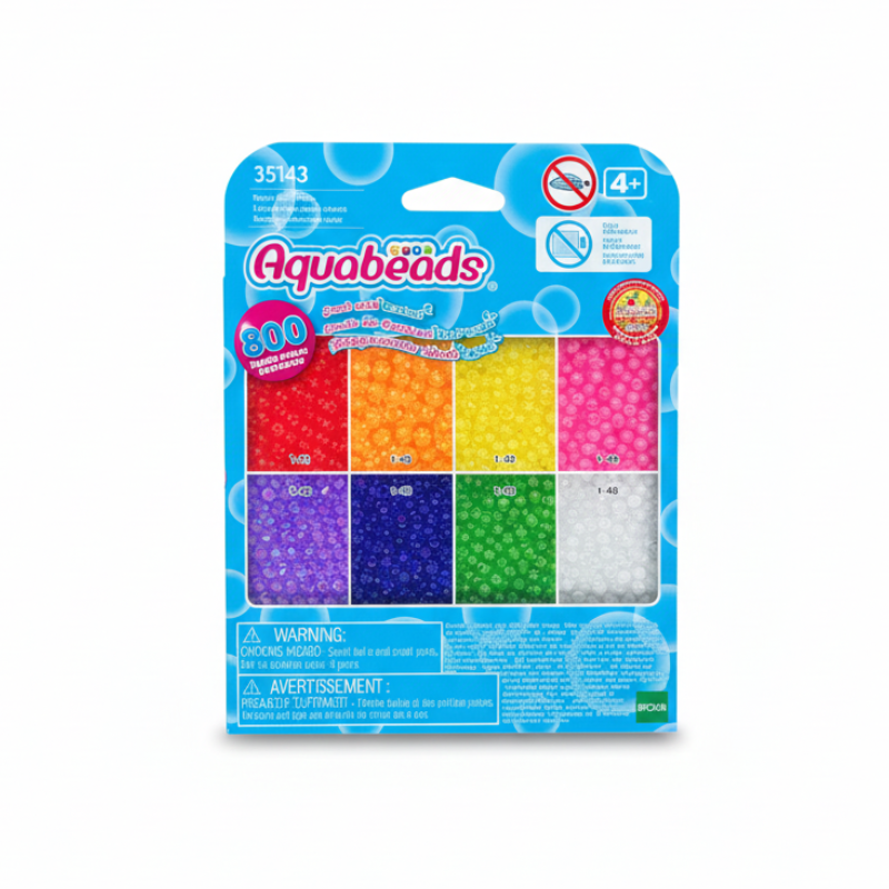 ลูกปัดสเปรย์น้ำ อควาบีท เม็ดบีดสีนีออน / Aquabeads Neon Bead Pack  (ชุดรีฟิล)