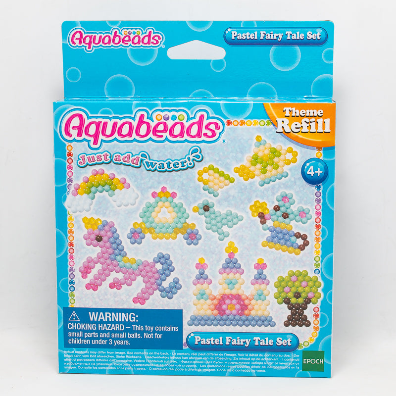 ลูกปัดสเปรย์น้ำ อควาบีท ชุด เทพนิยายสีพาสเทล  / Aquabeads Pastel Fairy Tale Set (ชุดรีฟิล)