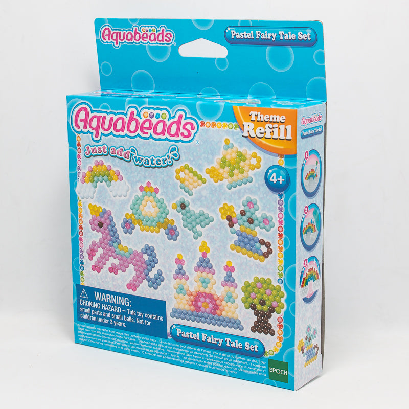 ลูกปัดสเปรย์น้ำ อควาบีท ชุด เทพนิยายสีพาสเทล  / Aquabeads Pastel Fairy Tale Set (ชุดรีฟิล)