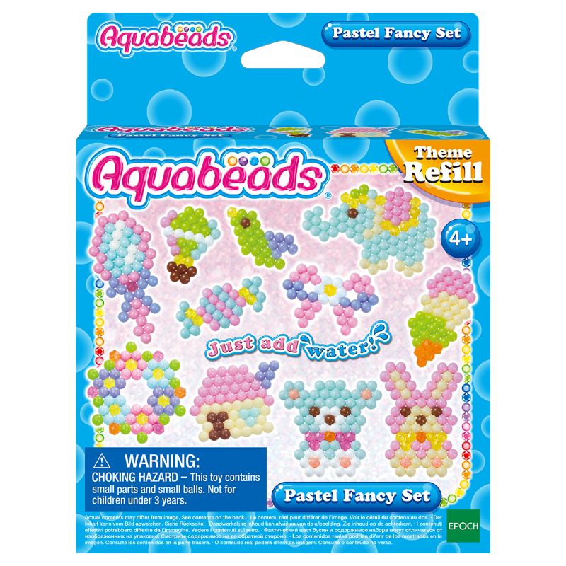 ลูกปัดสเปรย์น้ำ อควาบีท ชุดแฟนซีสีพาสเทล / Aquabeads Pastel Fancy Set (ชุดรีฟิล)