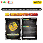 Free Fire: Final Survivor Collectible Cards Survival Pack-SEA -Kayou - การ์ดสะสม ฟรี ไฟร์ ชุด ไฟนอล เซอร์ไวเวอร์ เซอร์ไววัล แพ็ก (คายู) ยกกล่อง 20 ซอง