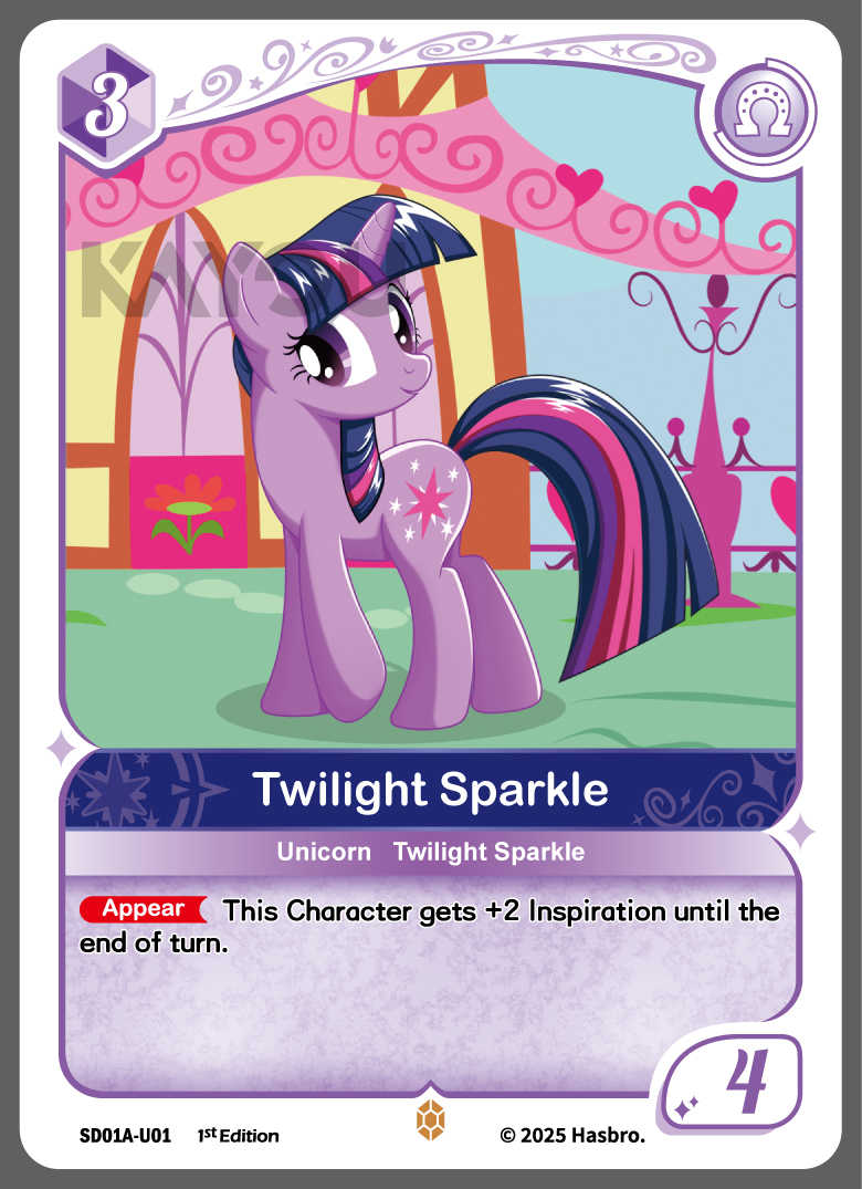 My Little Ponny Trading Card Game - Starter Box - Friendships Begin Eng. Ver. Kayou Twilight Sparkle/  มายลิตเติ้ลโพนี่ การ์ดเกม สตาร์ทเตอร์ (คายู)