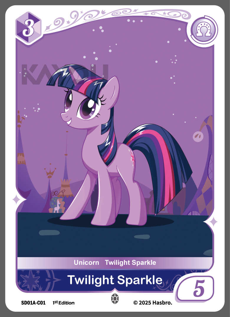 My Little Ponny Trading Card Game - Starter Box - Friendships Begin Eng. Ver. Kayou Twilight Sparkle/  มายลิตเติ้ลโพนี่ การ์ดเกม สตาร์ทเตอร์ (คายู)