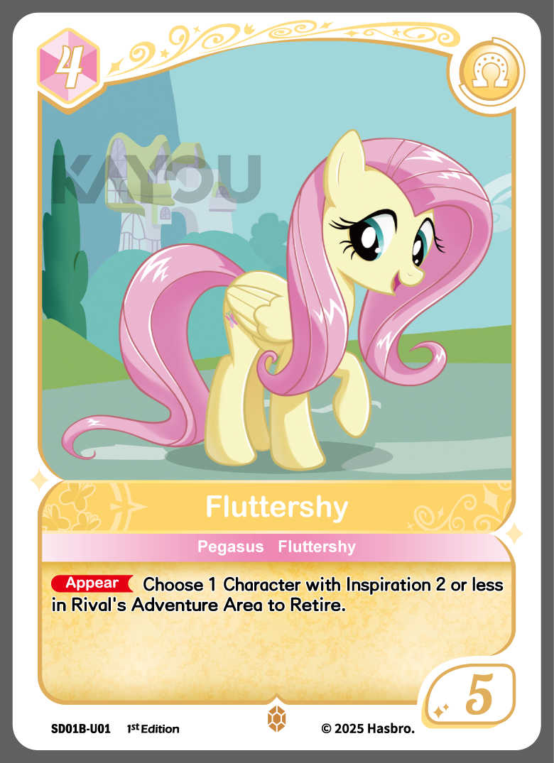 My Little Ponny Trading Card Game - Starter Box - Friendships Begin Eng. Ver. Kayou Fluttershy/  มายลิตเติ้ลโพนี่ การ์ดเกม สตาร์ทเตอร์ (คายู)