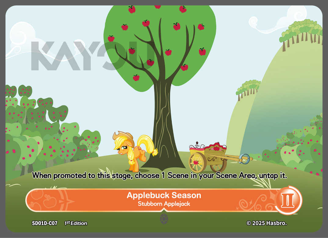 My Little Ponny Trading Card Game - Starter Box - Friendships Begin Eng. Ver. Kayou Apple Jack/  มายลิตเติ้ลโพนี่ การ์ดเกม สตาร์ทเตอร์ (คายู)
