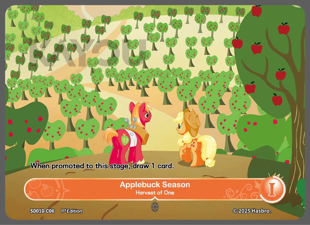 My Little Ponny Trading Card Game - Starter Box - Friendships Begin Eng. Ver. Kayou Apple Jack/  มายลิตเติ้ลโพนี่ การ์ดเกม สตาร์ทเตอร์ (คายู)