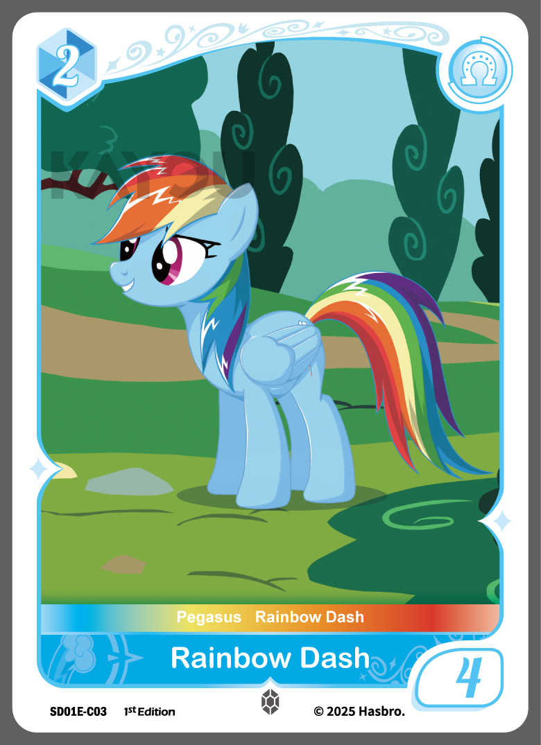 My Little Ponny Trading Card Game - Starter Box - Friendships Begin Eng. Ver. Kayou Rainbow Dash/  มายลิตเติ้ลโพนี่ การ์ดเกม สตาร์ทเตอร์ (คายู)