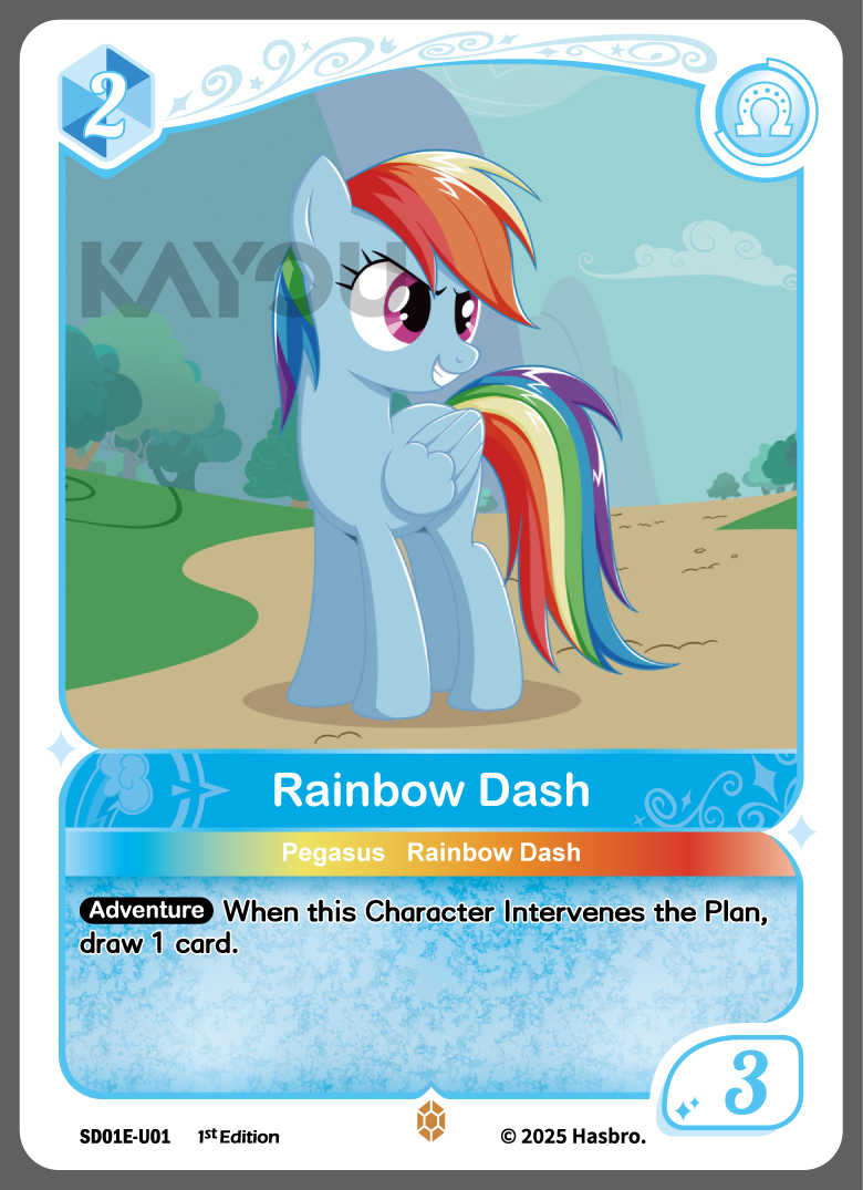 My Little Ponny Trading Card Game - Starter Box - Friendships Begin Eng. Ver. Kayou Rainbow Dash/  มายลิตเติ้ลโพนี่ การ์ดเกม สตาร์ทเตอร์ (คายู)