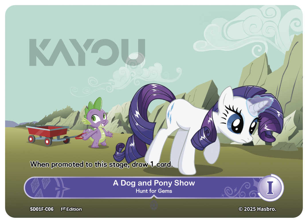My Little Ponny Trading Card Game - Starter Box - Friendships Begin Eng. Ver. Kayou Rarity/  มายลิตเติ้ลโพนี่ การ์ดเกม สตาร์ทเตอร์ (คายู)