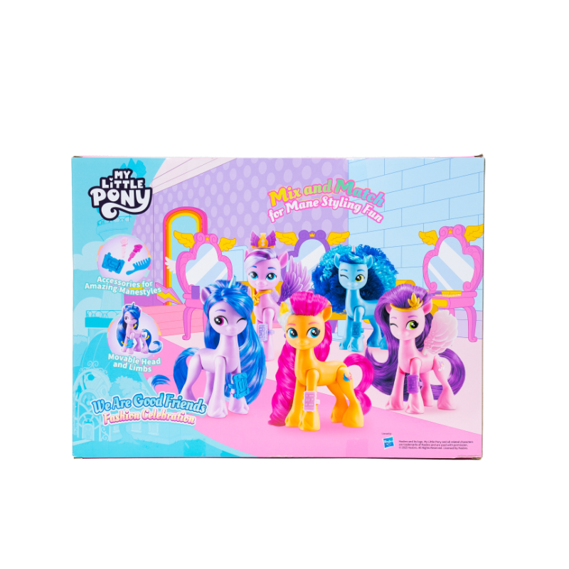 My Little Pony - We Are Good Friends Fashion Celebration (5 x 8 cm figures) / เซ็ตมายลิตเติ้ลโพนี่ ฟิกเกอร์ วีอาร์กู๊ดเฟรนด์ แฟชั่นเซเลเบรชั่น (ครบชุด 5 ตัว)