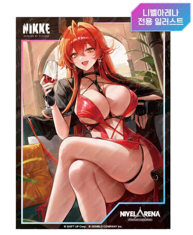 NIKKE NivelArena Sleeve Red Hood - Nonsense Red/ซองใส่การ์ด NivelArena ลาย หมวกแดง - สีแดงแรงฤทธิ์