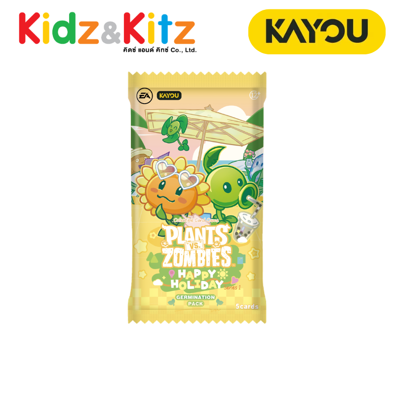 Plants Vs. Zombies-Happy Holiday-Germination Pack-Series 1-Kayou / การ์ดสะสม แพล็นส์ วีเอส. ซอมบีส์ ชุด แฮปปี้ ฮอลิเดย์ (คายู) ยกกล่อง 18 ซอง
