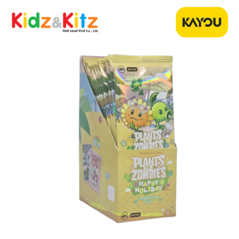 Plants Vs. Zombies-Happy Holiday-Germination Pack-Series 1-Kayou / การ์ดสะสม แพล็นส์ วีเอส. ซอมบีส์ ชุด แฮปปี้ ฮอลิเดย์ (คายู) ยกกล่อง 18 ซอง
