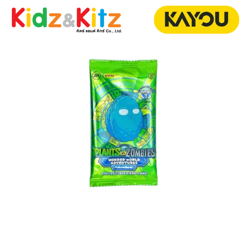 Plants Vs. Zombies-Wonder World Adventures-Time Travel Quest Edition-Series1-Kayou / การ์ดสะสม แพล็นส์ วีเอส. ซอมบีส์ ชุด วันเดอร์ เวิลด์ (คายู) ยกกล่อง 30 ซอง