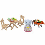 Sylvanian BBQ Picnic Set -Elephant Girl/ ซิลวาเนียน แฟมิลี่ ชุดบาร์บีคิวปิคนิคและเด็กหญิงช้าง
