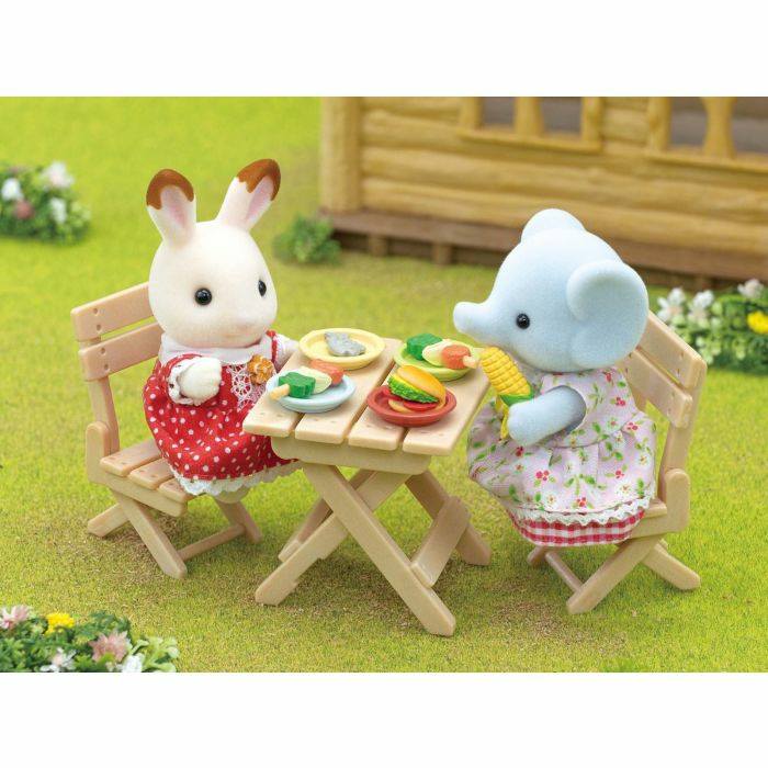 Sylvanian BBQ Picnic Set -Elephant Girl/ ซิลวาเนียน แฟมิลี่ ชุดบาร์บีคิวปิคนิคและเด็กหญิงช้าง