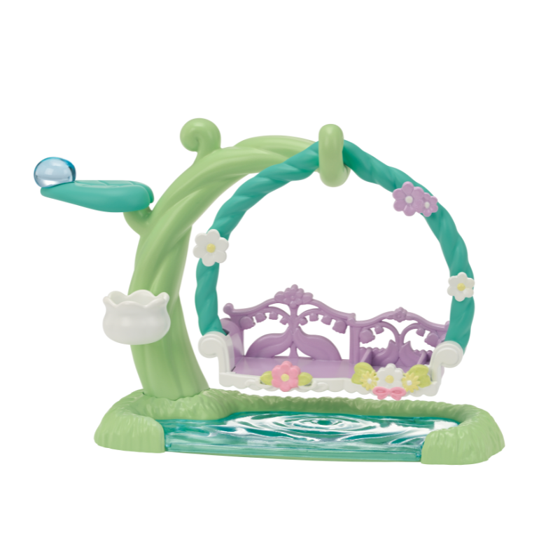 Sylvanian Families Deer Babies -Floral Swing Set- / ซิลวาเนียน แฟมิลี่ ชุดเบบี้กวาง และชิงช้าดอกไม้
