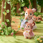 Sylvanian Families Deer Babies -Floral Swing Set- / ซิลวาเนียน แฟมิลี่ ชุดเบบี้กวาง และชิงช้าดอกไม้