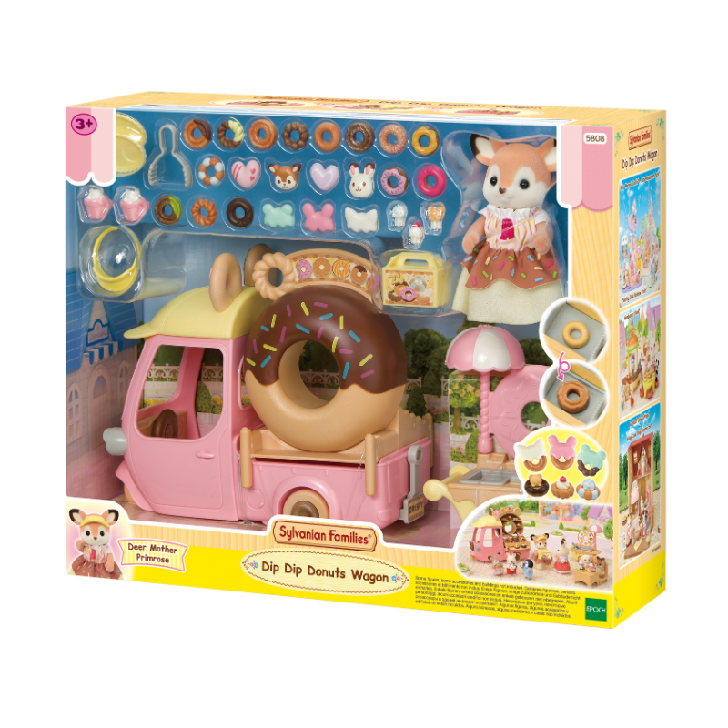 Sylvanian Families Dip Dip Donuts Wagon / ซิลวาเนียน แฟมิลี่ รถขายโดนัท