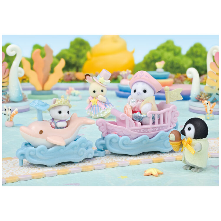 Sylvanian Families Amusement Park Ride Set -Ride the Waves- / ซิลวาเนียน ชุดเครื่องเล่นในสวนสนุก -โต้คลื่น